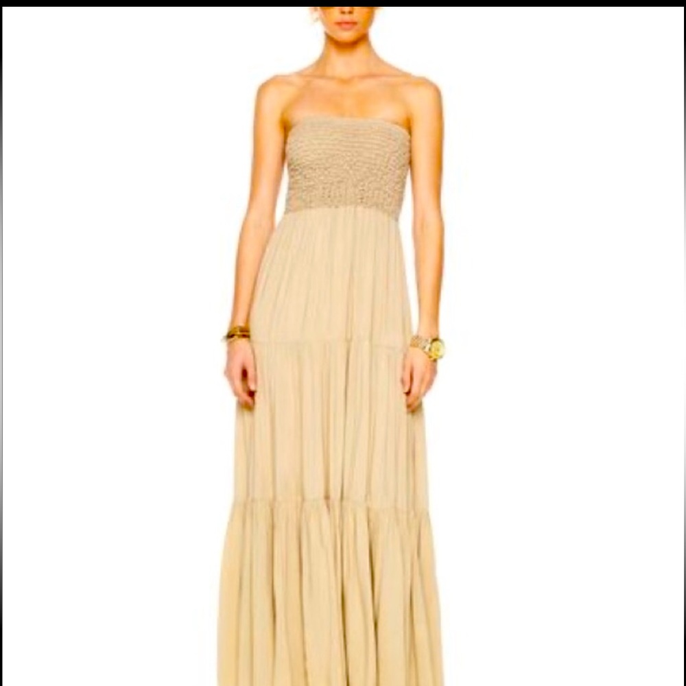 Michael Kors maxi dress tiered ruched